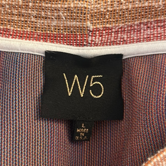 W5 Summer Spring Stripe High Neck Sleeveless Casual Top Size Large - Picture 5 of 6